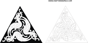 Celtic Triangle Ornament Clip Art